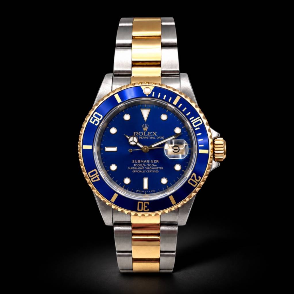 Submariner Date  Blue Dial Full Set Tritium top Zustand