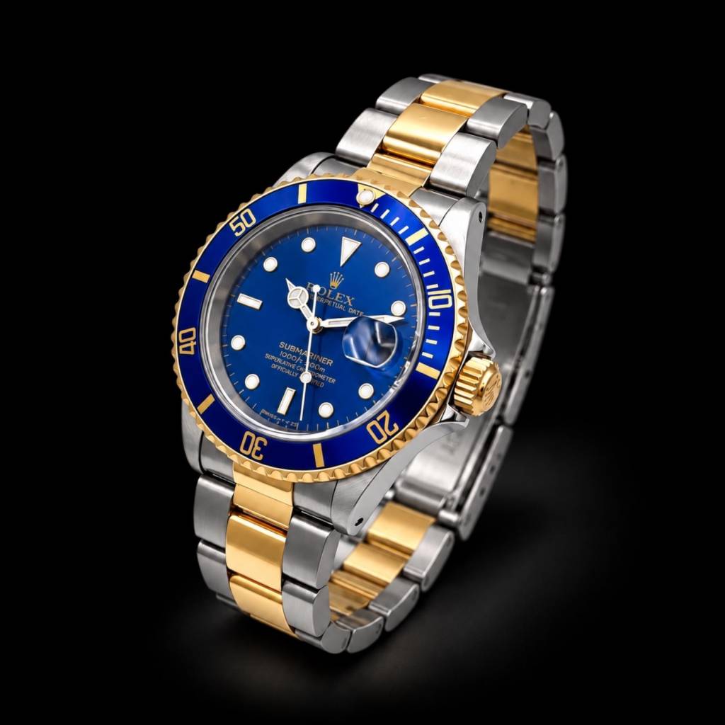 Submariner Date  Blue Dial Full Set Tritium top Zustand