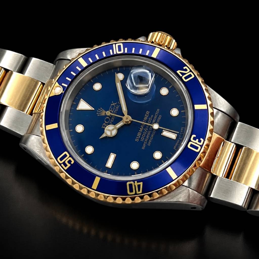 Submariner Date  Blue Dial Full Set Tritium top Zustand