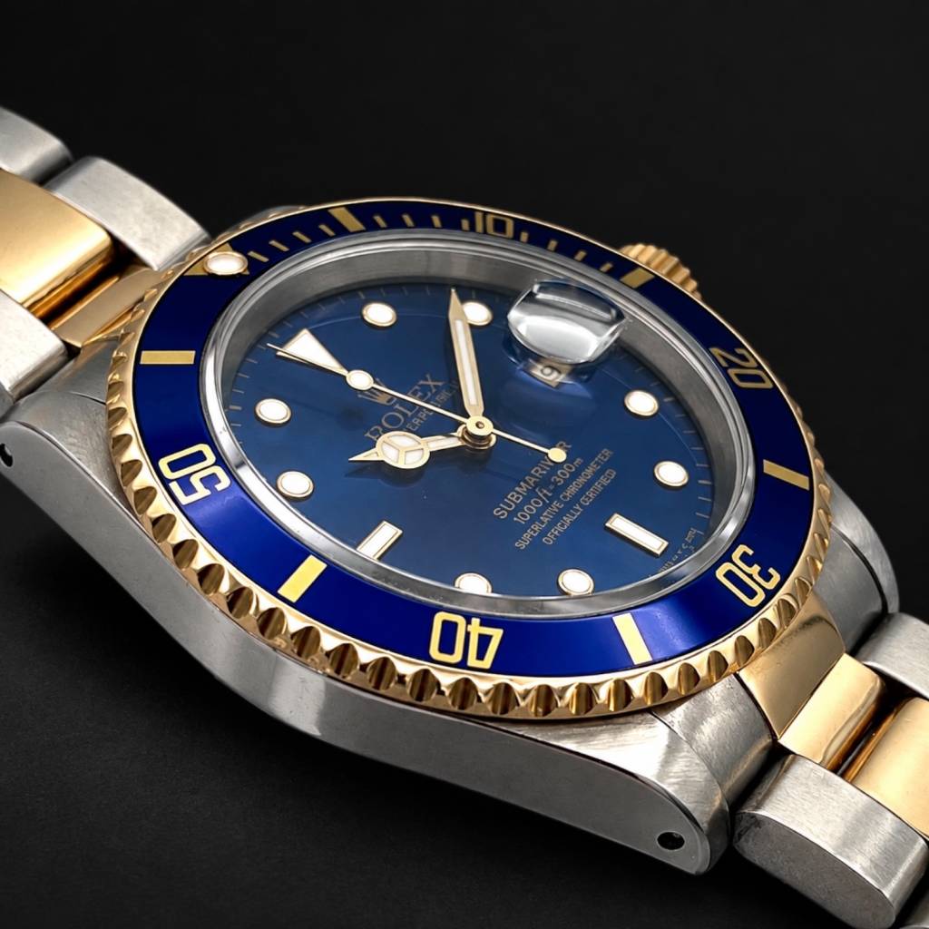 Submariner Date  Blue Dial Full Set Tritium top Zustand