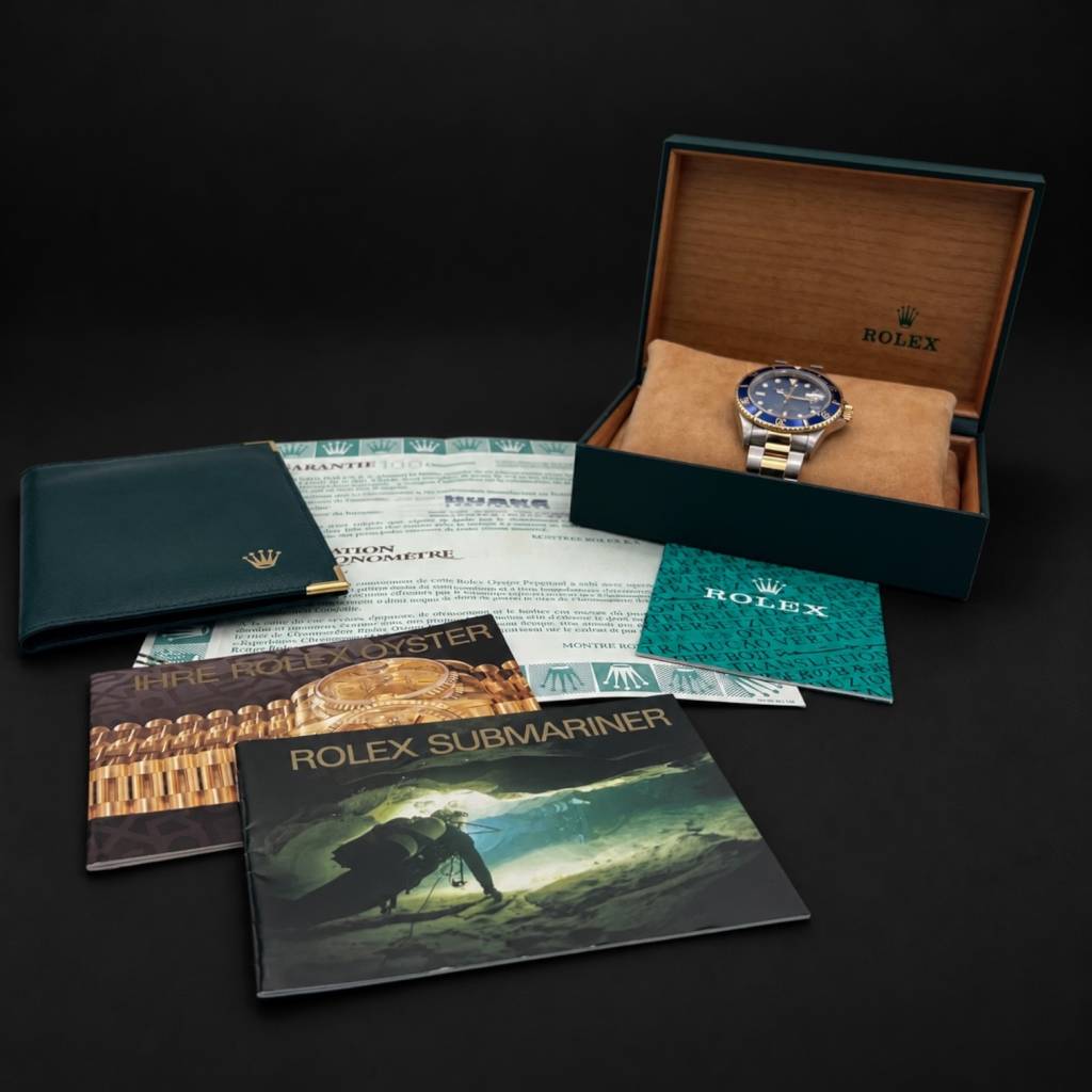 Submariner Date  Blue Dial Full Set Tritium top Zustand