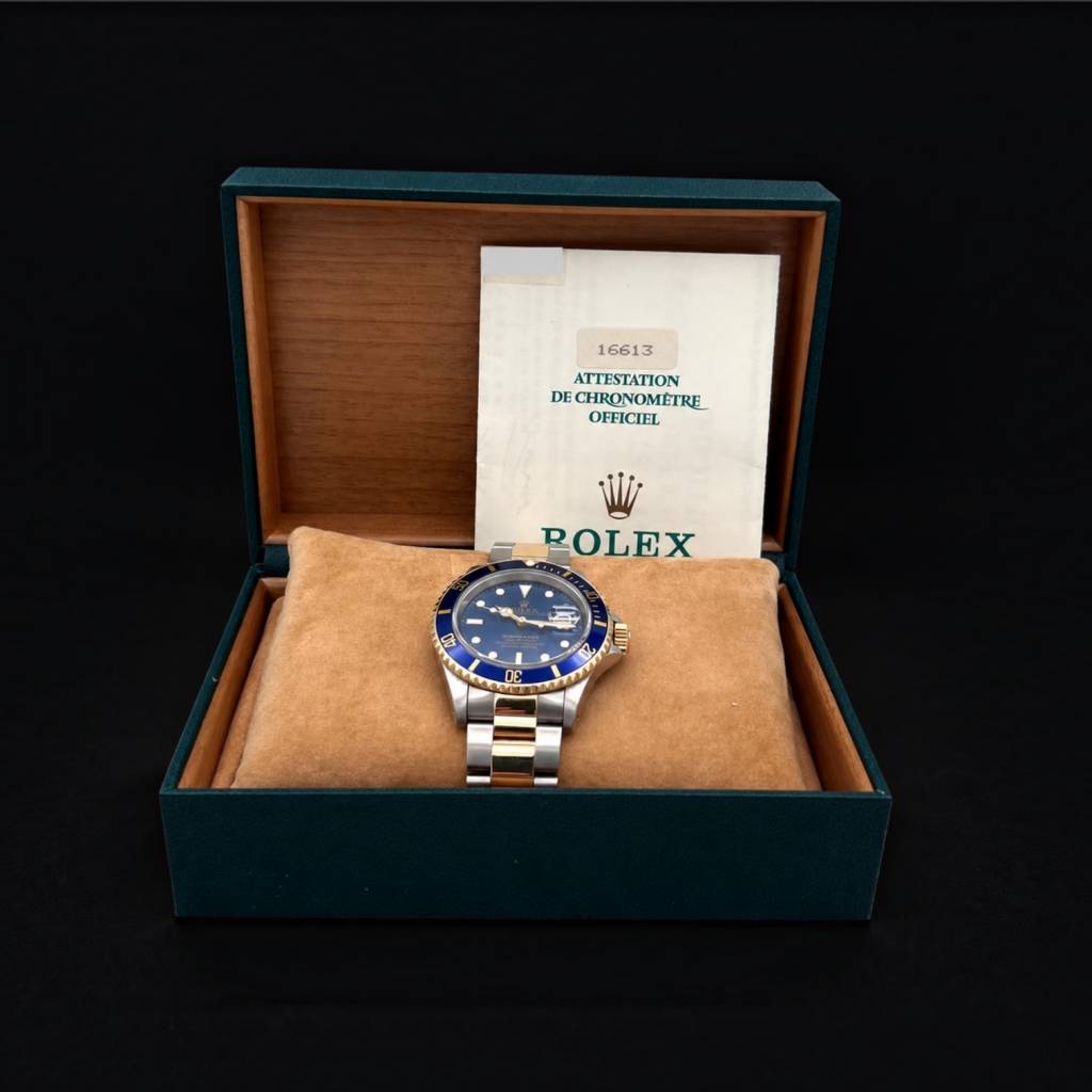 Submariner Date  Blue Dial Full Set Tritium top Zustand