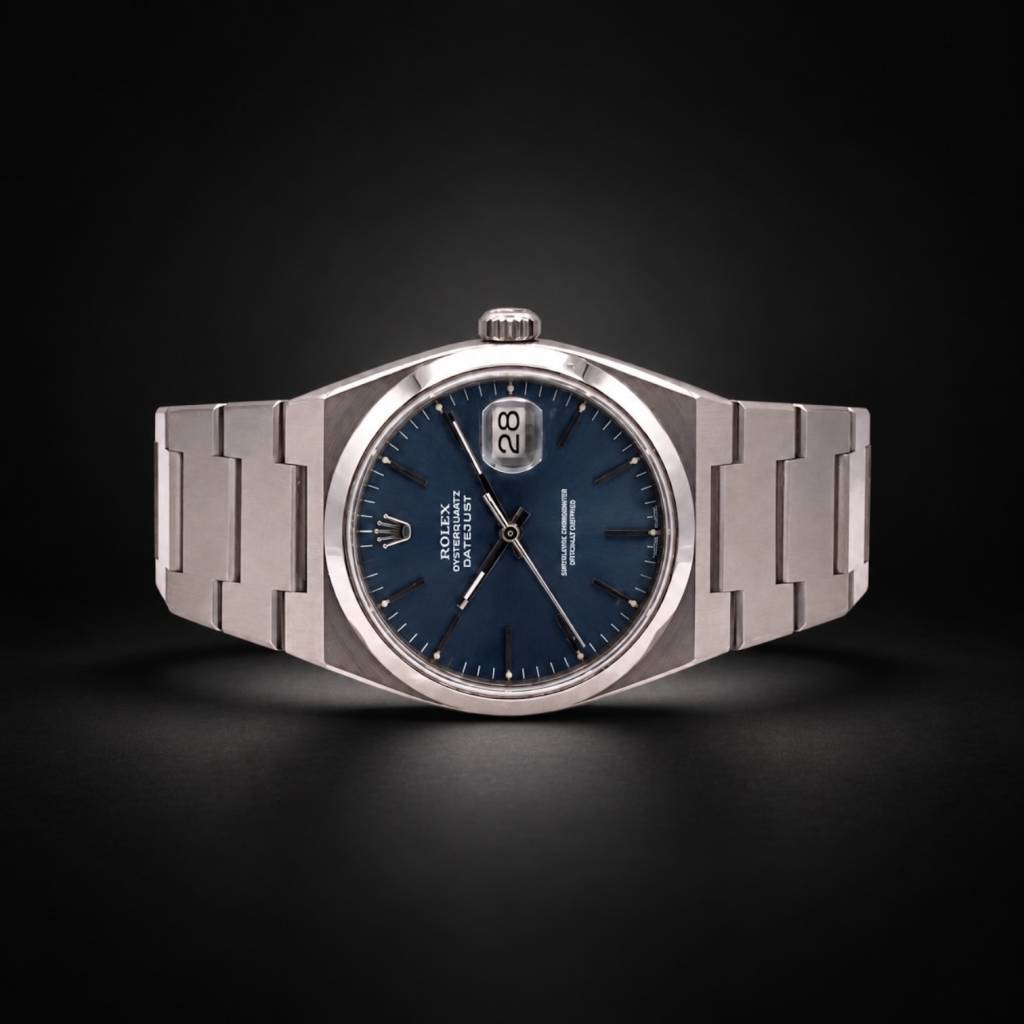 Oysterquartz Datejust Blue Dial  Full Set  Tritium  