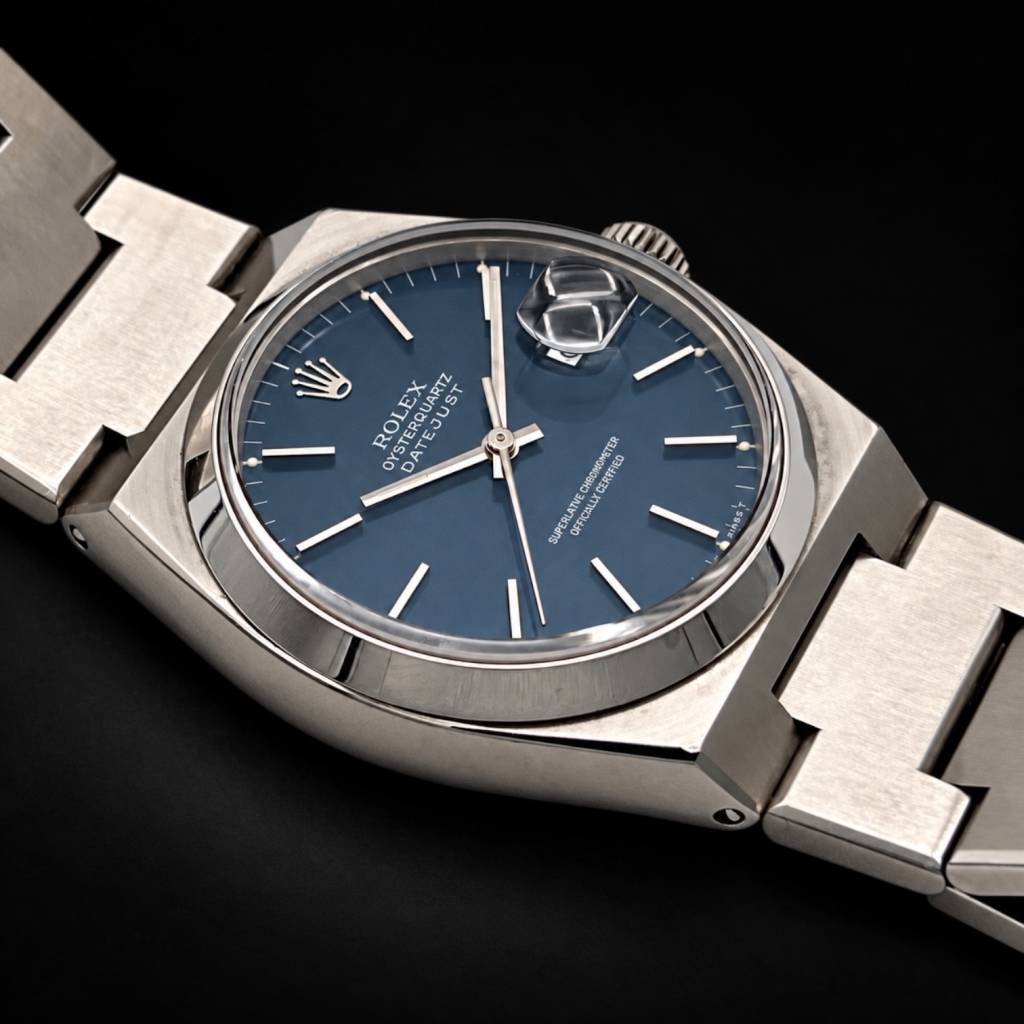 Oysterquartz Datejust Blue Dial  Full Set  Tritium  
