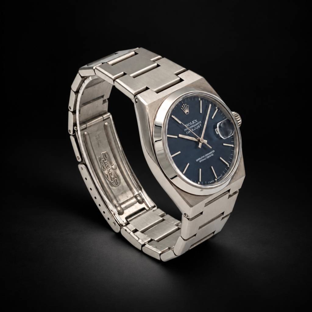 Oysterquartz Datejust Blue Dial  Full Set  Tritium  