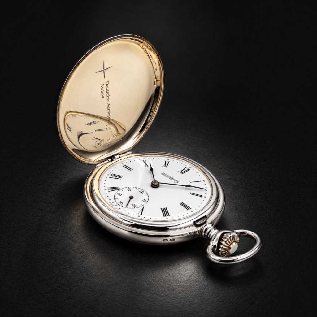 Savonette Taschenuhr - 925 Sterling - Silber - Full Set