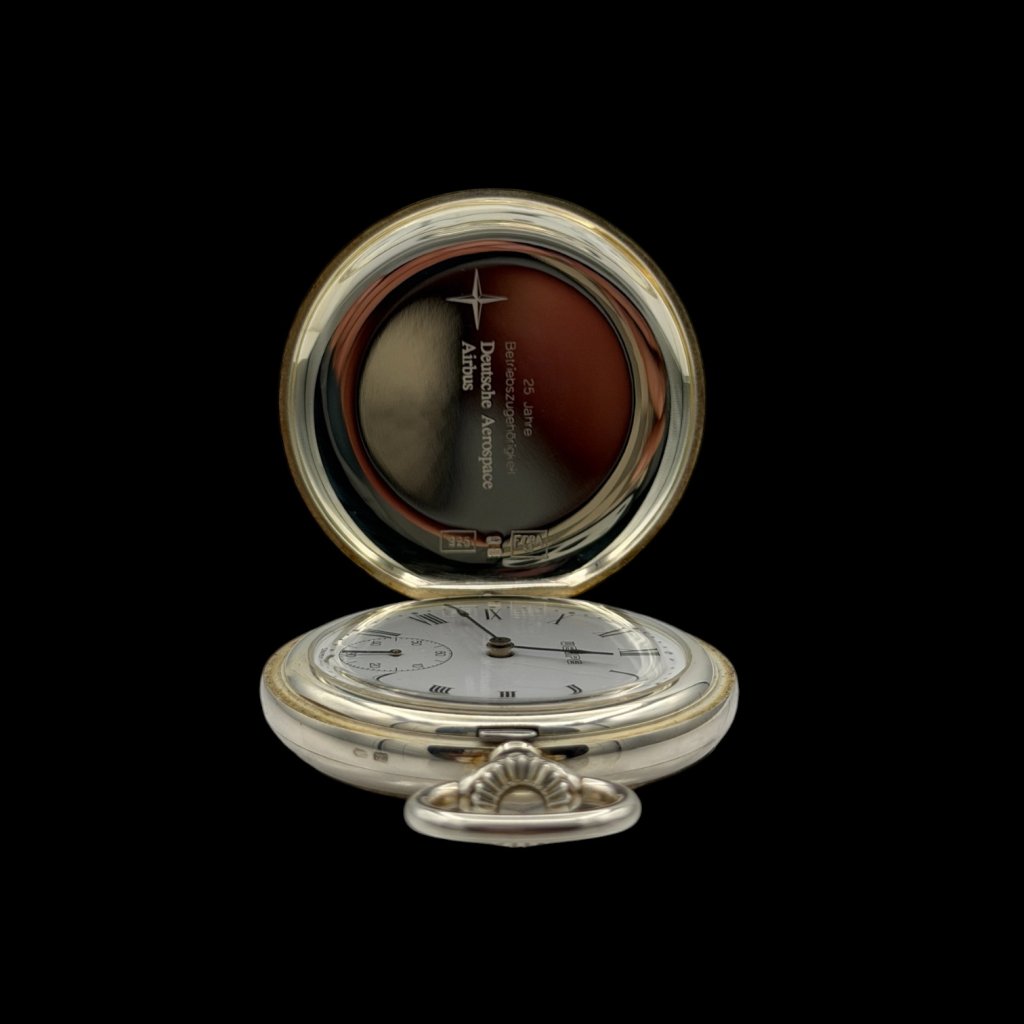 Savonette Taschenuhr - 925 Sterling - Silber - Full Set